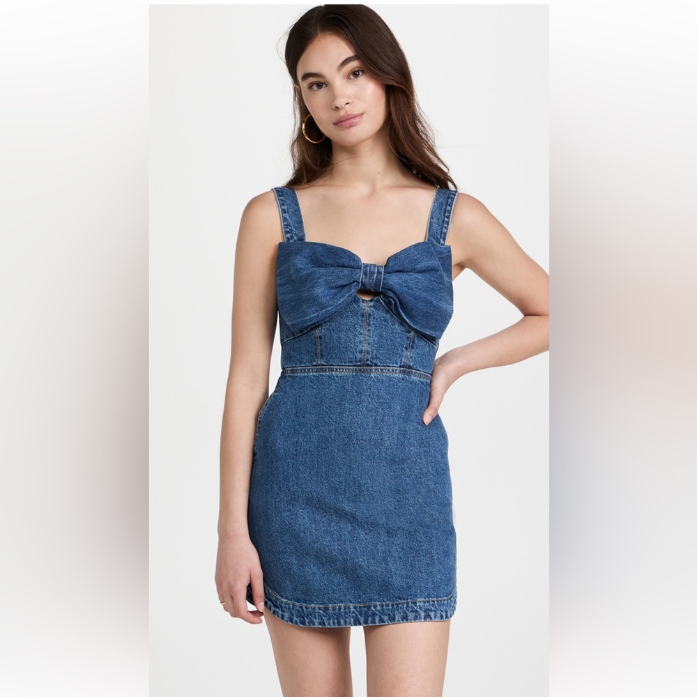 Self-Portrait Blue Denim Mini Dress